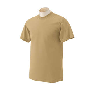 Gildan Ultra Blend 50/50 Crew Neck Tee - Dark/Color Tan