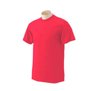 Gildan Ultra Blend 50/50 Crew Neck Tee - Dark/Color Red, Paprika