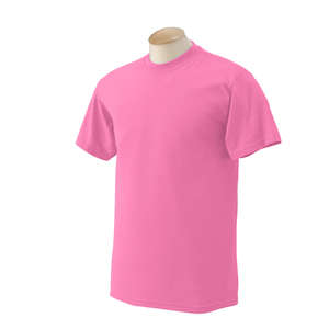 Gildan Ultra Blend 50/50 Crew Neck Tee - Dark/Color Azalea