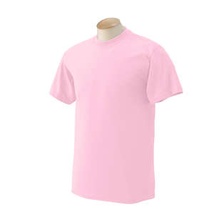 Gildan Ultra Blend 50/50 Crew Neck Tee - Dark/Color Pink, Light