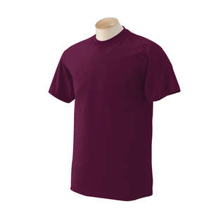 Gildan Ultra Blend 50/50 Crew Neck Tee - Dark/Color Maroon