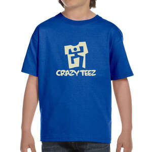 Custom Promotional Gildan Youth Ultra Blend 50/50 Crew Neck Tee - Dark/Color