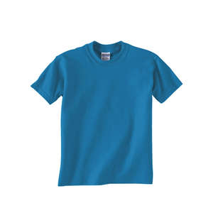 Gildan Youth Ultra Blend 50/50 Crew Neck Tee - Dark/Color Sapphire