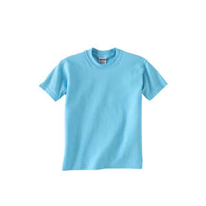 Gildan Youth Ultra Blend 50/50 Crew Neck Tee - Dark/Color Blue, Sky