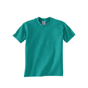 Gildan Youth Ultra Blend 50/50 Crew Neck Tee - Dark/Color Jade