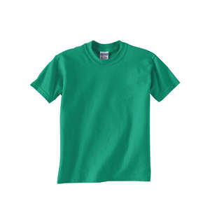 Gildan Youth Ultra Blend 50/50 Crew Neck Tee - Dark/Color Green, Kelly