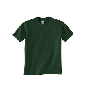 Gildan Youth Ultra Blend 50/50 Crew Neck Tee - Dark/Color Green, Forest