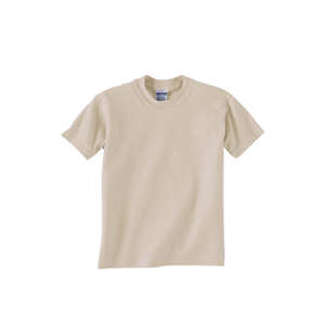 Gildan Youth Ultra Blend 50/50 Crew Neck Tee - Dark/Color Sand