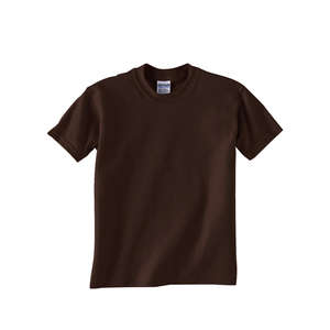 Gildan Youth Ultra Blend 50/50 Crew Neck Tee - Dark/Color Chocolate, Dark