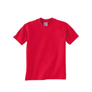 Gildan Youth Ultra Blend 50/50 Crew Neck Tee - Dark/Color Red