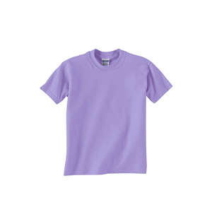 Gildan Youth Ultra Blend 50/50 Crew Neck Tee - Dark/Color Orchid