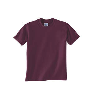 Gildan Youth Ultra Blend 50/50 Crew Neck Tee - Dark/Color Maroon