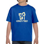 Promotional Apparel - Gildan Youth Ultra Blend 50/50 Crew Neck Tee - Dark/Color