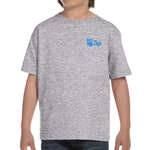 Logo Youth T-Shirts - Gildan Youth Ultra Blend 50/50 Crew Neck Tee - Light/Heather