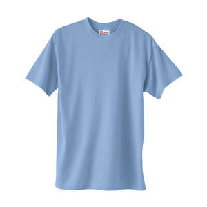 Hanes Heavyweight 50/50 Crew Neck Tee - Dark/Color Blue, Light
