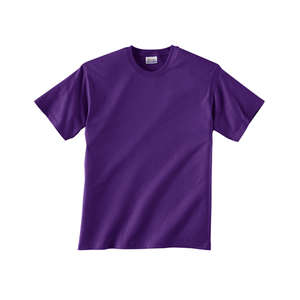 Hanes Heavyweight 50/50 Crew Neck Tee - Dark/Color Purple