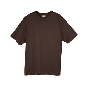 Hanes Heavyweight 50/50 Crew Neck Tee - Dark/Color Chocolate, Dark