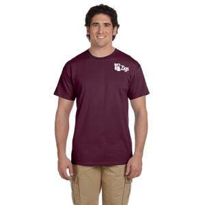 Custom Promotional Hanes Heavyweight 50/50 Crew Neck Tee - Dark/Color