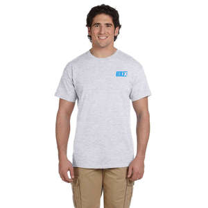 Custom Promotional Hanes Heavyweight 50/50 Crew Neck Tee - Light/Heather