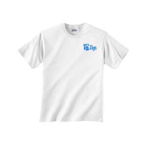 Custom Promotional Hanes Heavyweight 50/50 Crew Neck Tee - White/Neutral