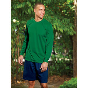 Augusta Sportswear Long Sleeve 100% Polyester Wicking Tee - Dark/All 