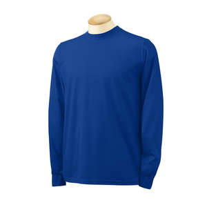 Augusta Sportswear Long Sleeve 100% Polyester Wicking Tee - Dark/All Blue, Royal