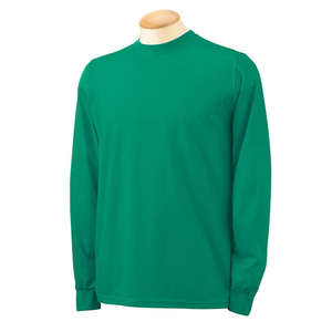 Augusta Sportswear Long Sleeve 100% Polyester Wicking Tee - Dark/All Green, Kelly