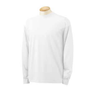 Augusta Sportswear Long Sleeve 100% Polyester Wicking Tee - Dark/All White