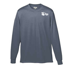 Augusta Sportswear Long Sleeve 100% Polyester Wicking Tee - Dark/All 