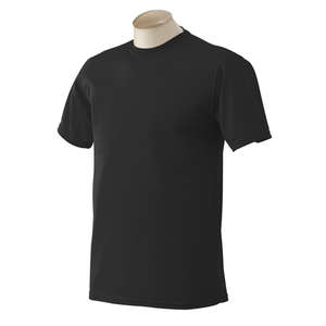 Augusta Sportswear Short Sleeve 100% Polyester Wicking Tee - Dark/All Black