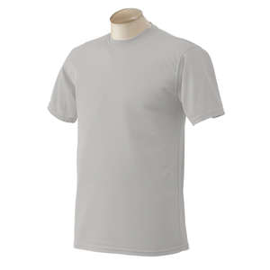 Augusta Sportswear Short Sleeve 100% Polyester Wicking Tee - Dark/All Gray, Silver