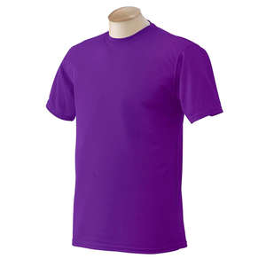 Augusta Sportswear Short Sleeve 100% Polyester Wicking Tee - Dark/All Purple
