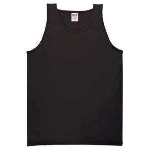 Anvil Cotton Tank - Dark/Color Black