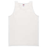 Custom Mens Tanks - Anvil Cotton Tank - White/Neutral