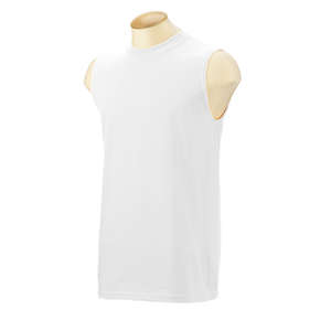 Gildan Ultra Cotton Sleeveless Tee - White/Neutral White