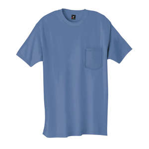 Hanes Beefy-T with Pocket - Dark/Color Blue, Denim