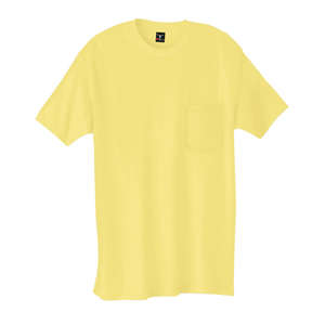 Hanes Beefy-T with Pocket - Dark/Color Yellow