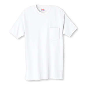 Hanes Beefy-T with Pocket - White/Neutral White