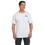 Personalized Adult T-Shirts - Hanes Beefy-T with Pocket - White/Neutral