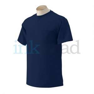 Gildan Ultra Cotton Pocket Tee - Dark/Color Blue, Uniform Navy