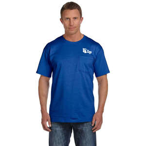 Fruit of the Loom Heavy Cotton Pocket Tee - Dark/Color