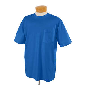 Jerzees 50/50 Pocket Tee - Dark/Color Blue, Royal