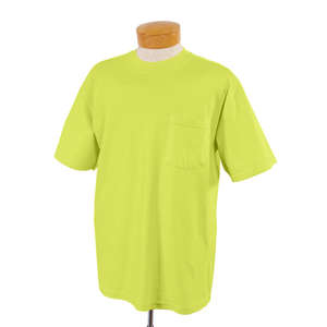 Jerzees 50/50 Pocket Tee - Dark/Color Green, Safety