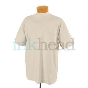 Jerzees 50/50 Pocket Tee - White/Neutral Natural