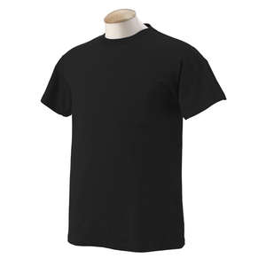 Fruit of the Loom 50/50 Pocket Tee - Dark/Color Black