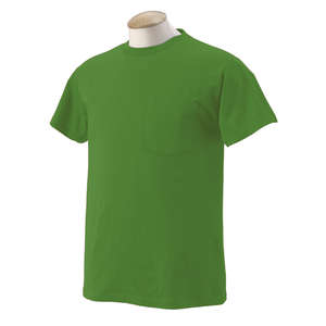Fruit of the Loom 50/50 Pocket Tee - Dark/Color Green, Forest