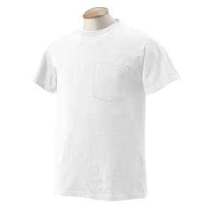 Custom Promotional Fruit of the Loom 50/50 Pocket Tee - White/Neutral