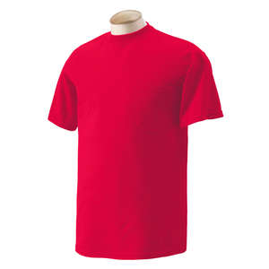 Gildan Ultra Blend 50/50 Pocket Tee - Dark/Color Red