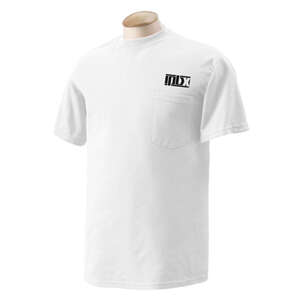 Custom Promotional Gildan Ultra Blend 50/50 Pocket Tee - White/Neutral