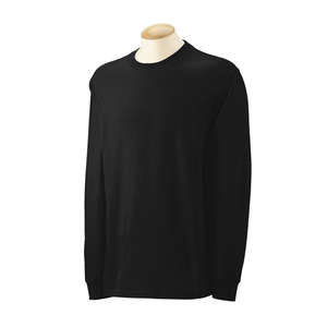 Gildan Ultra Cotton Long Sleeve Tee - Dark/Color Black